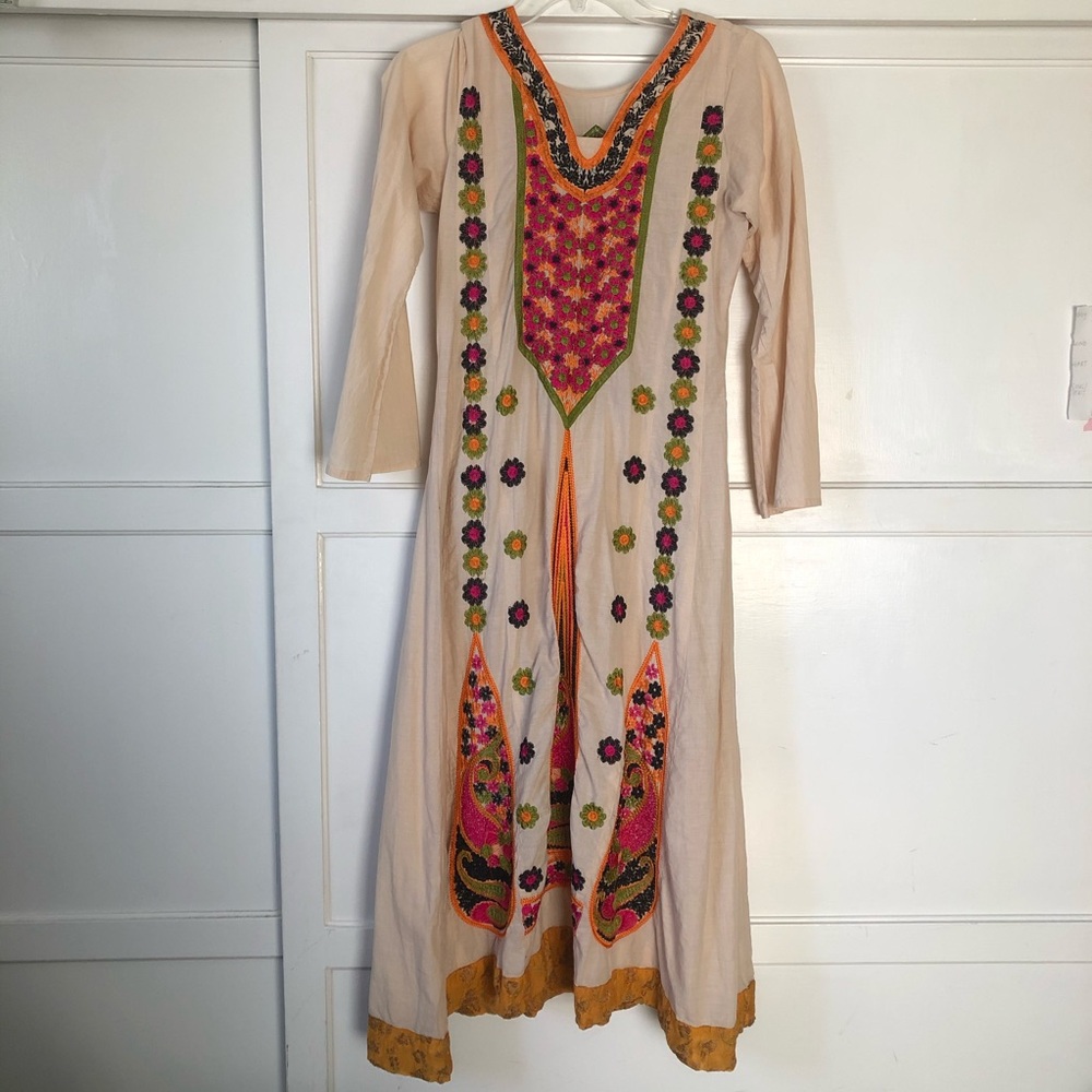 Beautiful vintage bohemian festival maxi dress